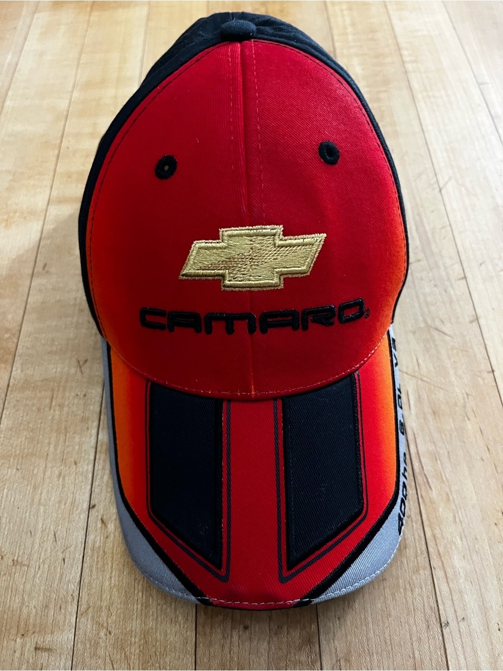 Vintage Choko Camaro SS Hat 400HP V8 Red Racing Stripe GM Canadian Cap